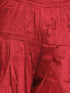 Boy's' Blue And Maroon Silk Blend Indowestern Sherwani And Dhoti Set